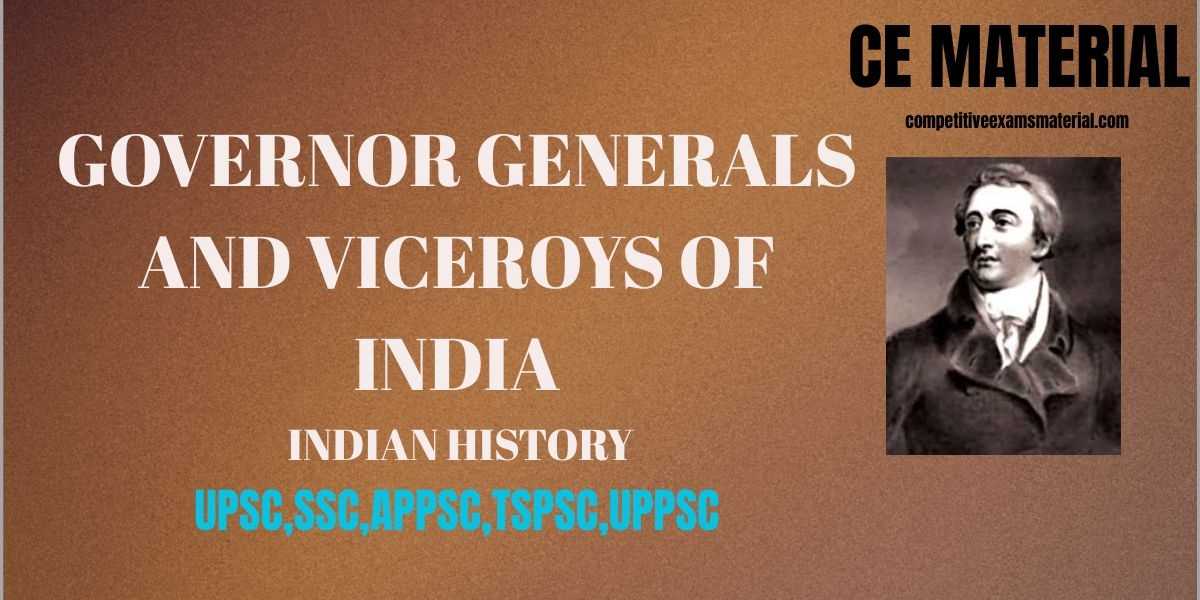 GOVERNOR GENERALS AND VICEROYS