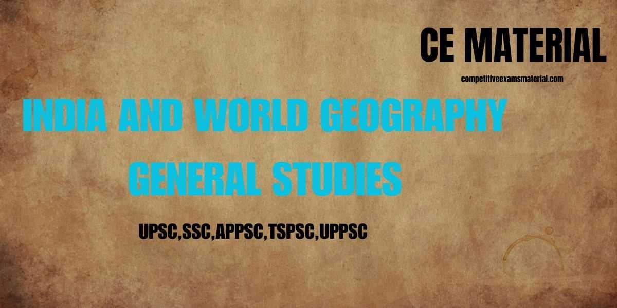 INDIA AND WORLD GEOGRAPHY