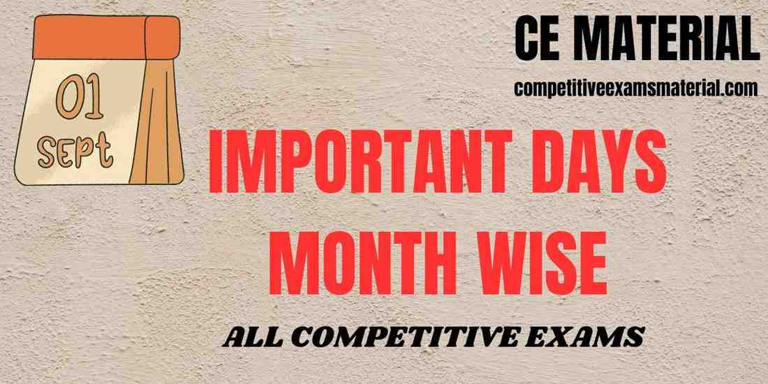 IMPORTANT DAYS