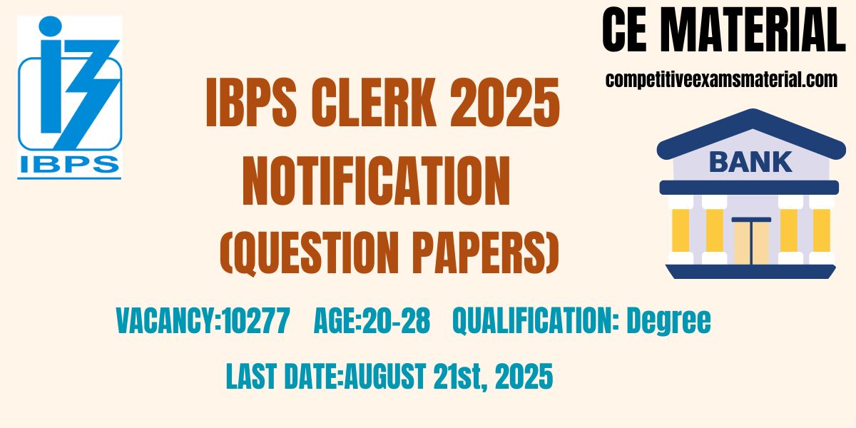 IBPS CLERK 2025